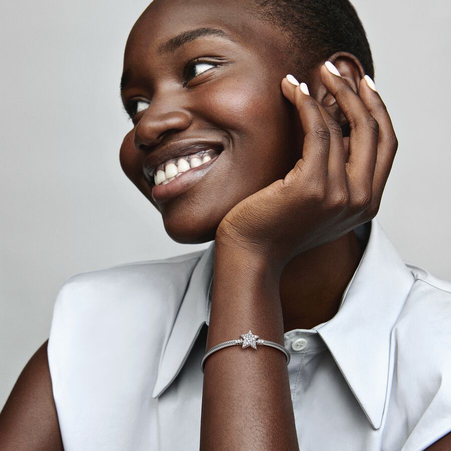 Pulseira com Fecho Estrela Assimétrica