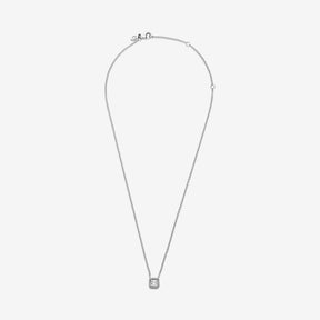 Colar Auréola Quadrada Brilhante