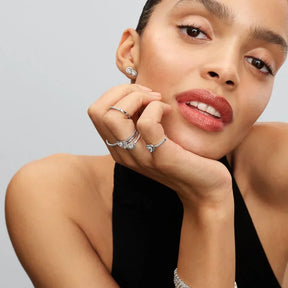 Anel Auréola Coração Gravável