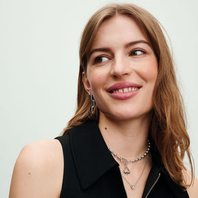 Brinco Individual Elo Pavé Longo Pandora ME