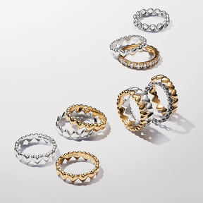 Anel Arco de Corações