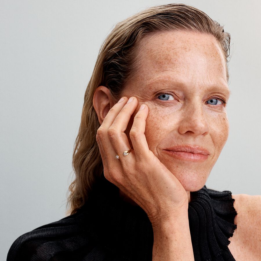 Anel Aberto Estrelas Cadentes